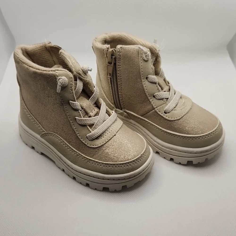 Girls Carter's tan‎ glittery boots